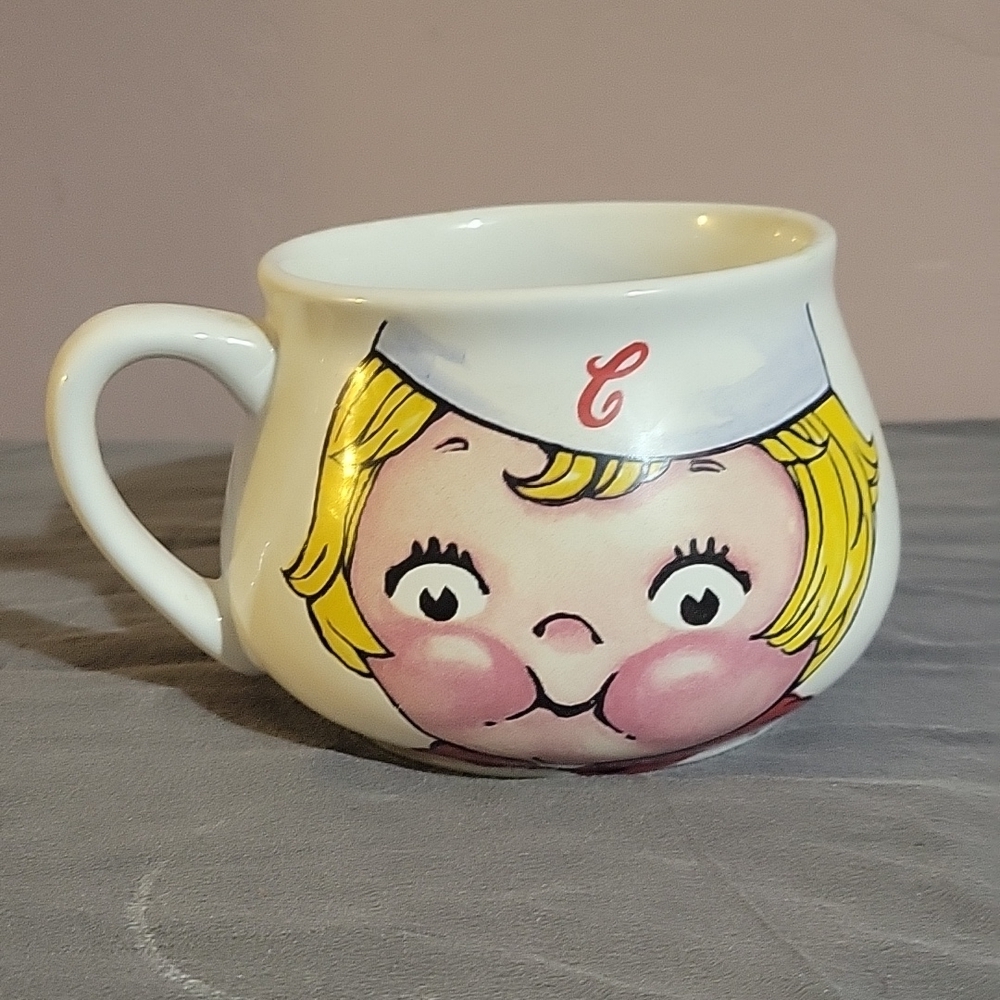 Houston Harvest 1998 Campbells Soup Kid Large Mug White Ceramic 16 oz